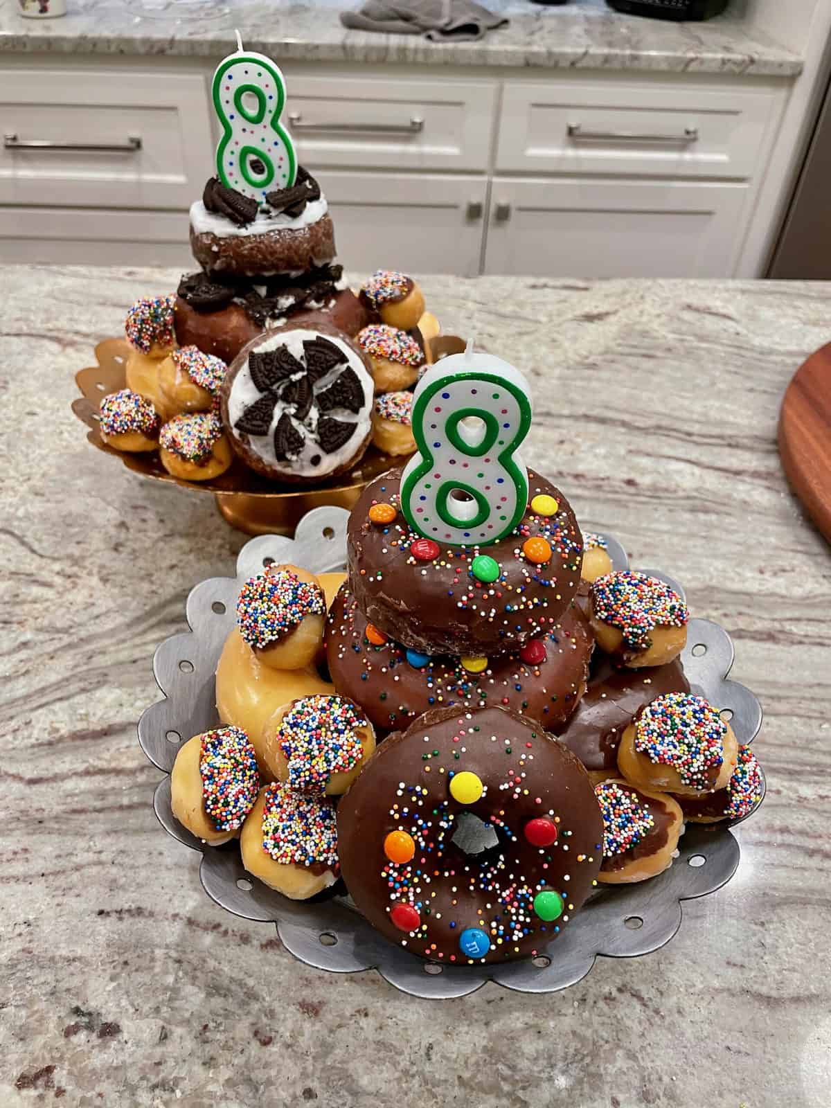 Birthday Donut Cake | The BakerMama Doughnut Cake