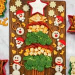 Kid's Christmas Tree Snack Board by The BakerMama