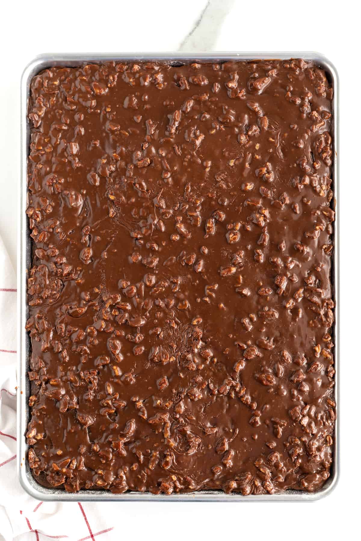 Chocolate Sheet Cake by The BakerMama