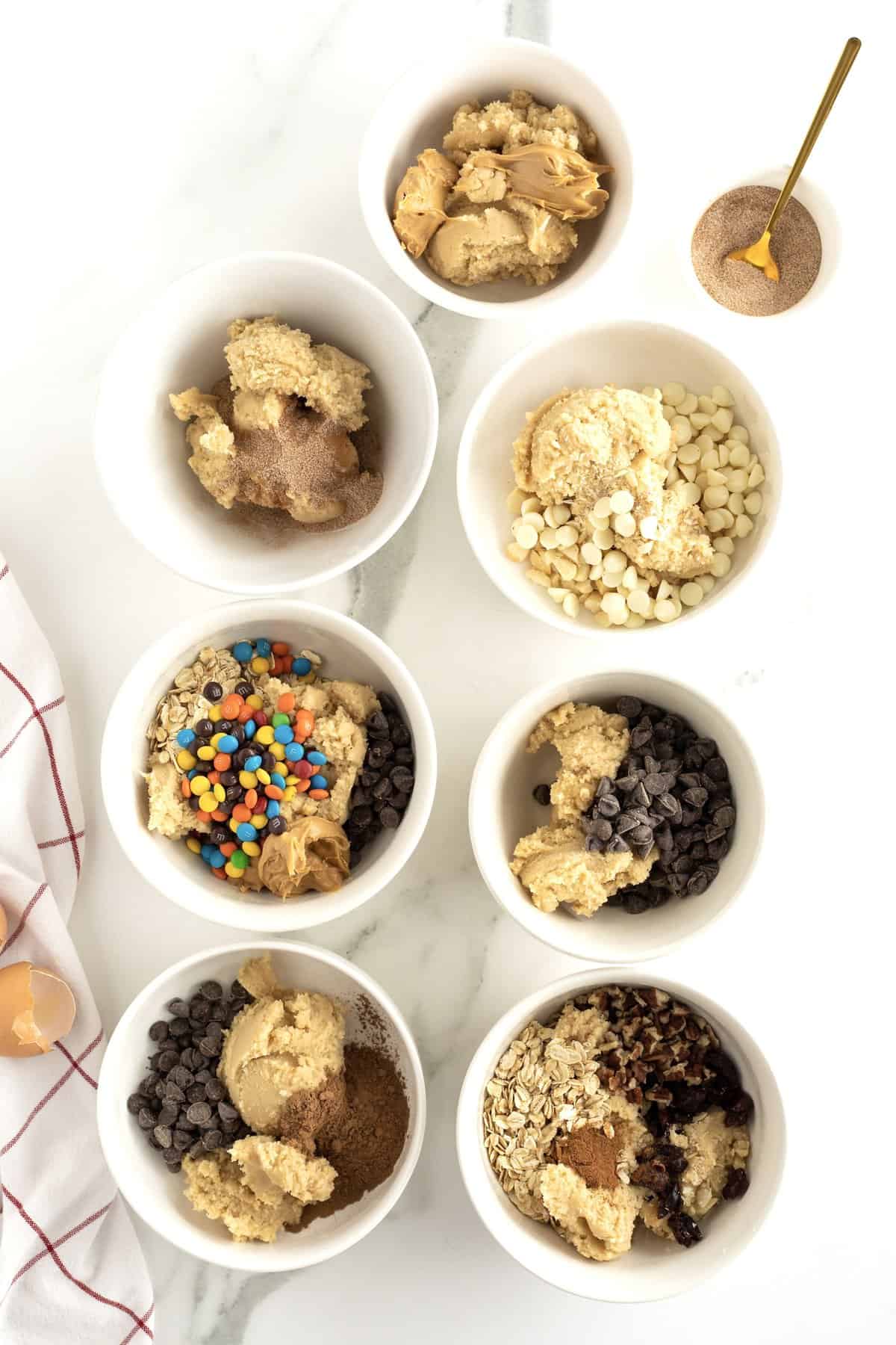 One Cookie Dough 7 Possible Flavors by The BakerMama