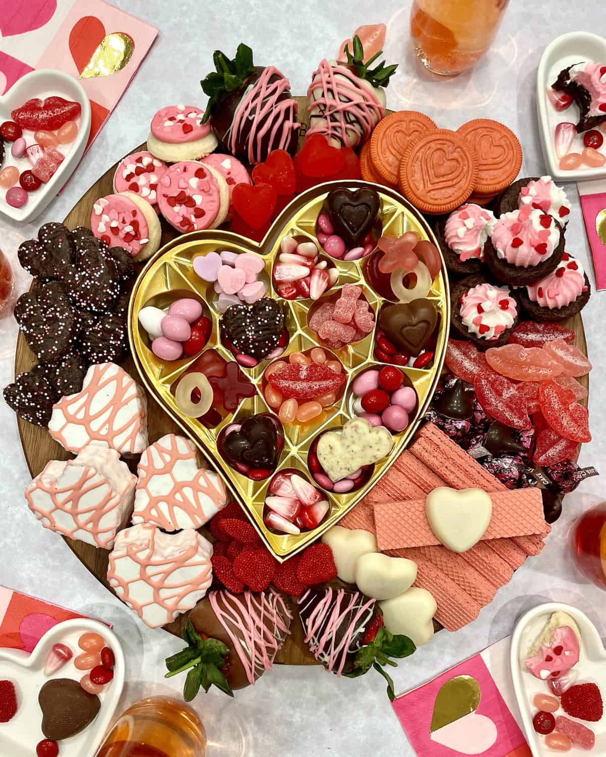 Galentine's Day Dessert Charcuterie Board - Sarah's Day Off