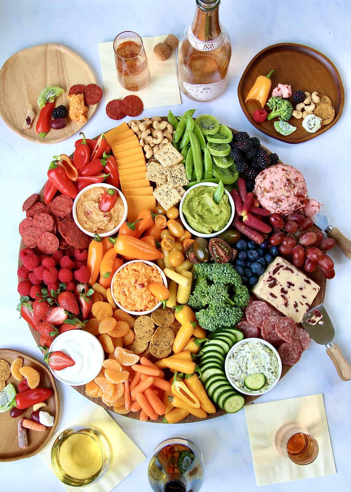 Eat the Rainbow Snack Board by The BakerMama