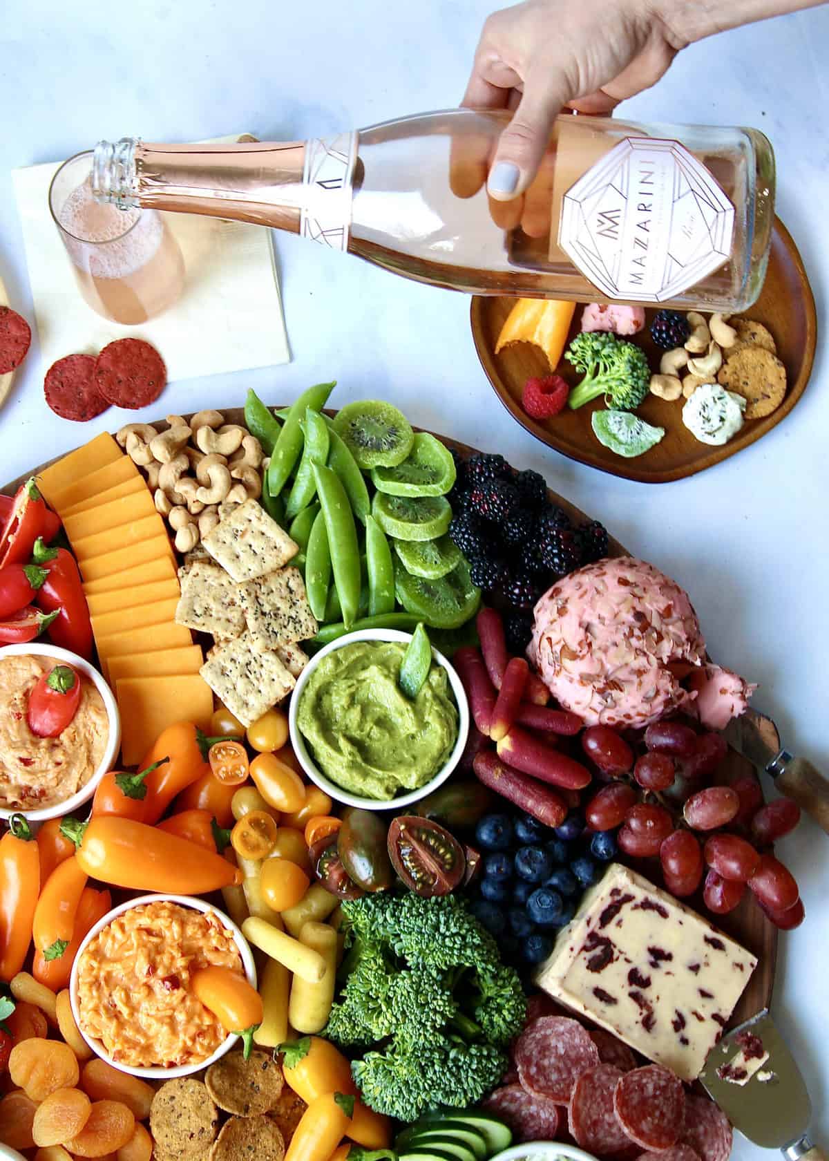 Eat the Rainbow Snack Board by The BakerMama
