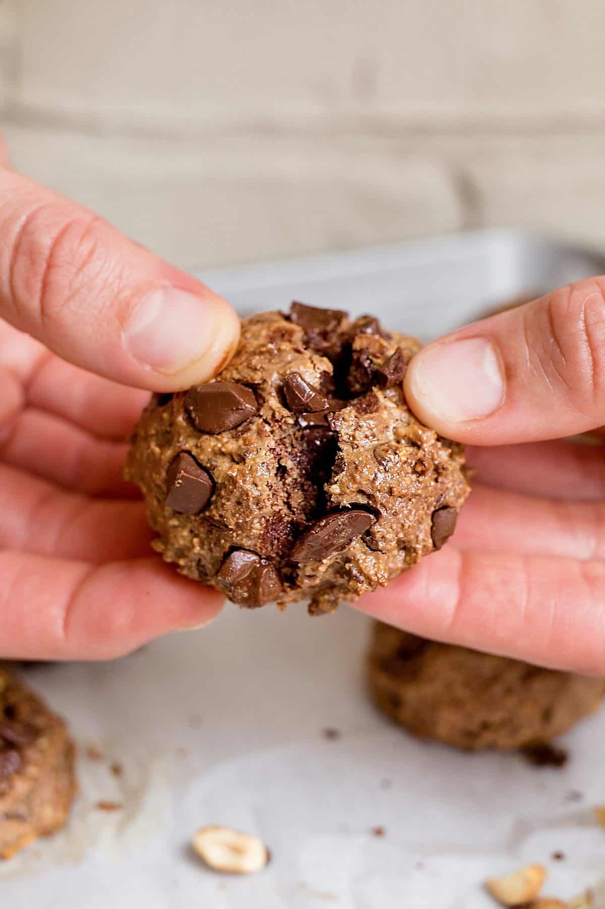 Flourless Chocolate Chunk Cookies by The BakerMama