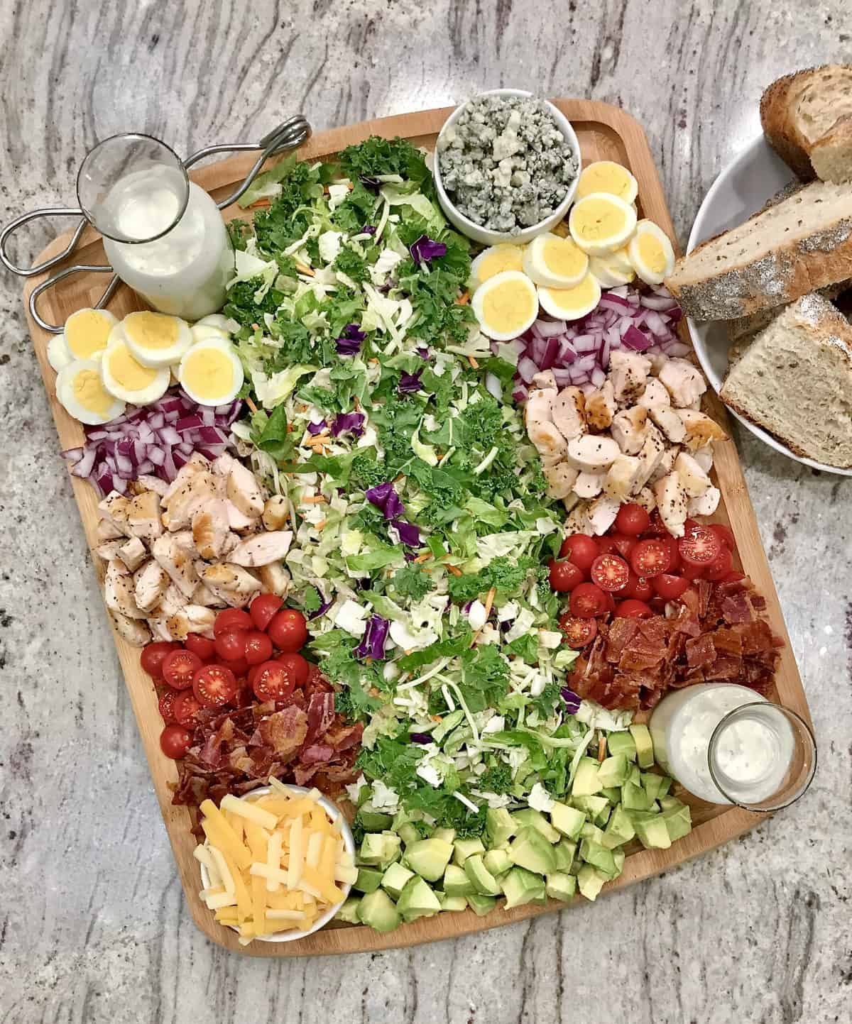 Cobb Salad Board - The BakerMama