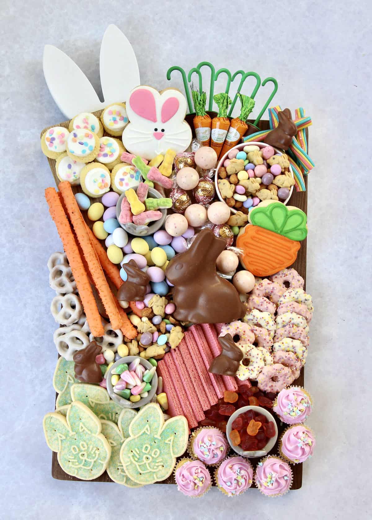 Bunny Treats Board by The BakerMama