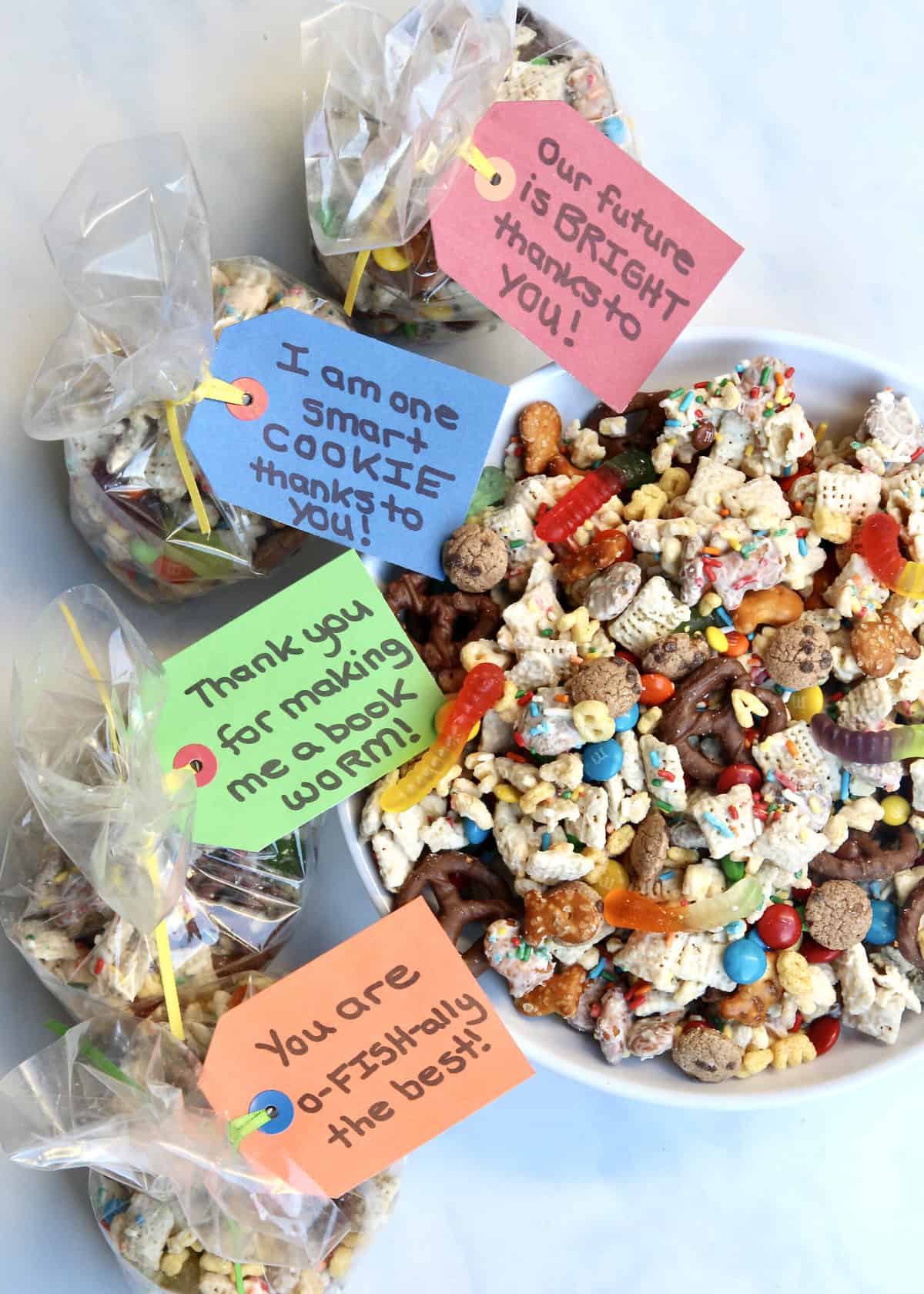 Teacher Appreciation Week Snack Mix by the BakerMama