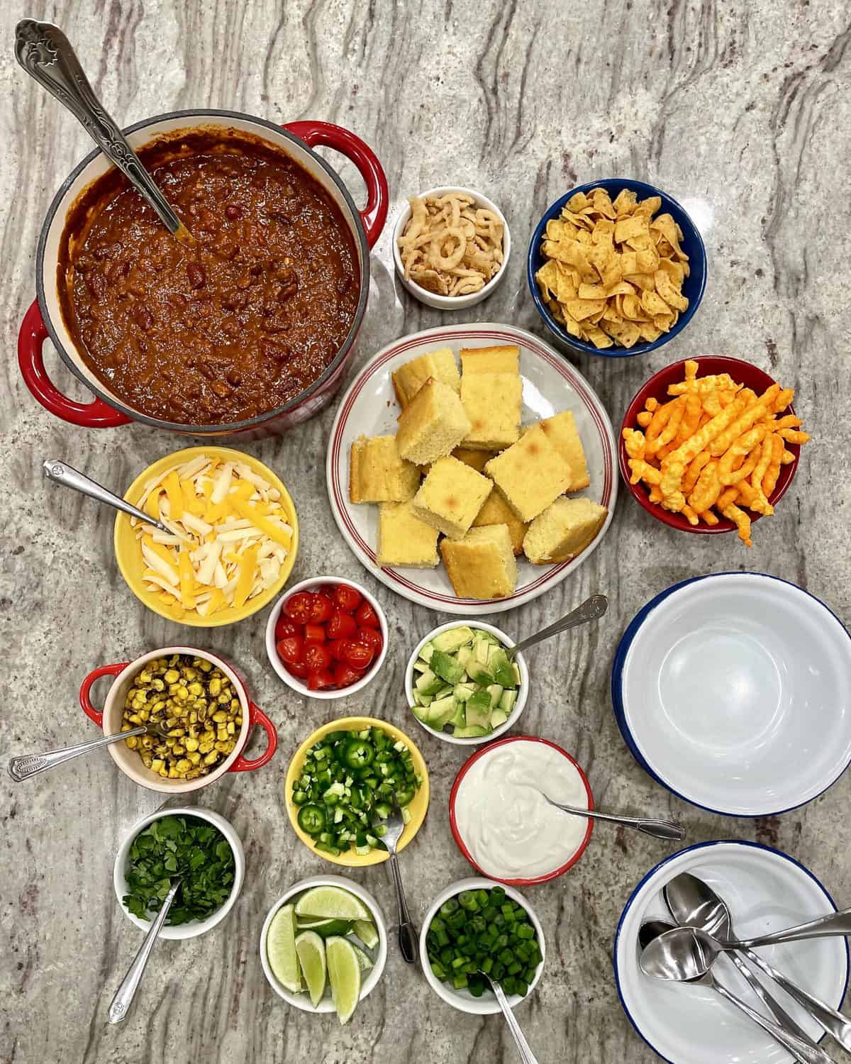 Fill Your Own Chili Bowl Spread The BakerMama