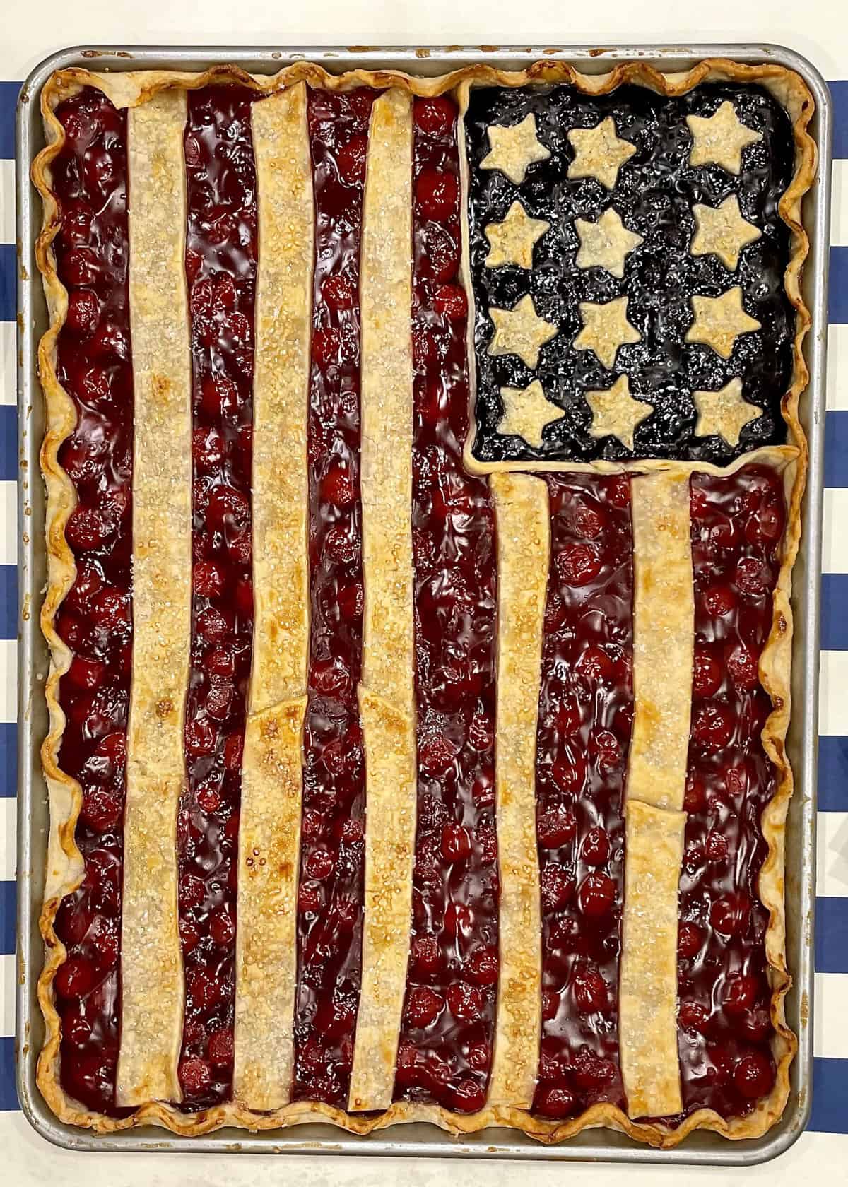 American Flag Pie by The BakerMama