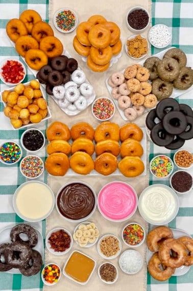 Decorate-Your-Own Donut Spread by The BakerMama
