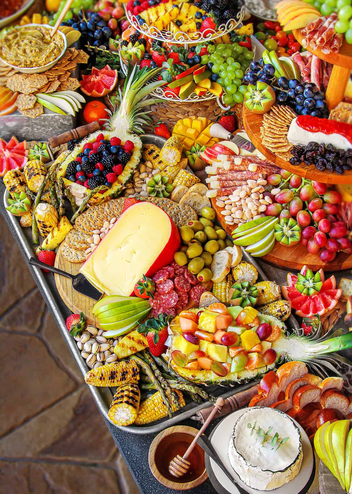 Party Grazing Snack Tray - With Peanut Butter on Top