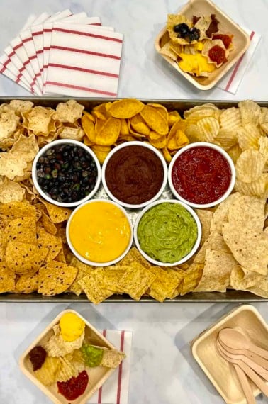 Olympics Chips and Dips Tray by The BakerMama