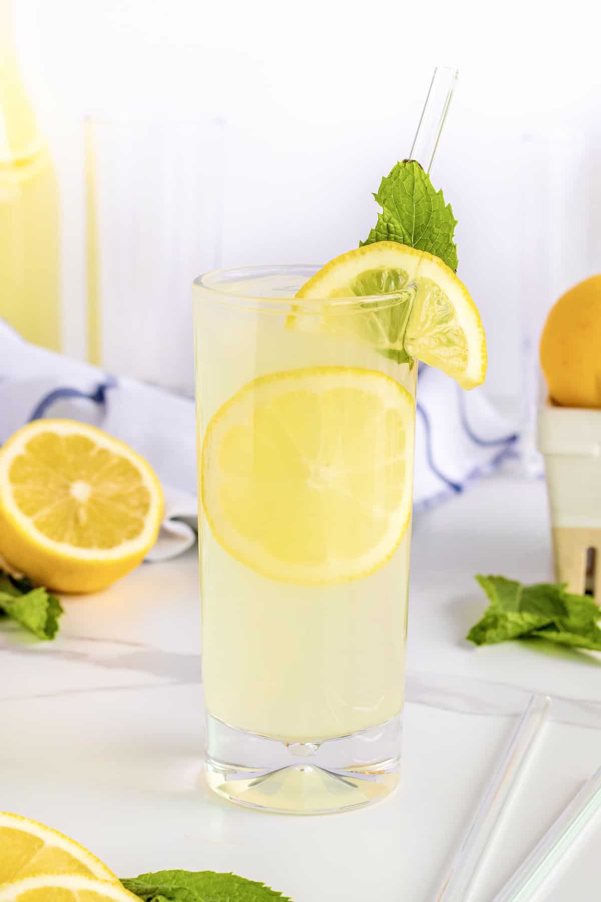 Fresh Mint Lemonade The BakerMama