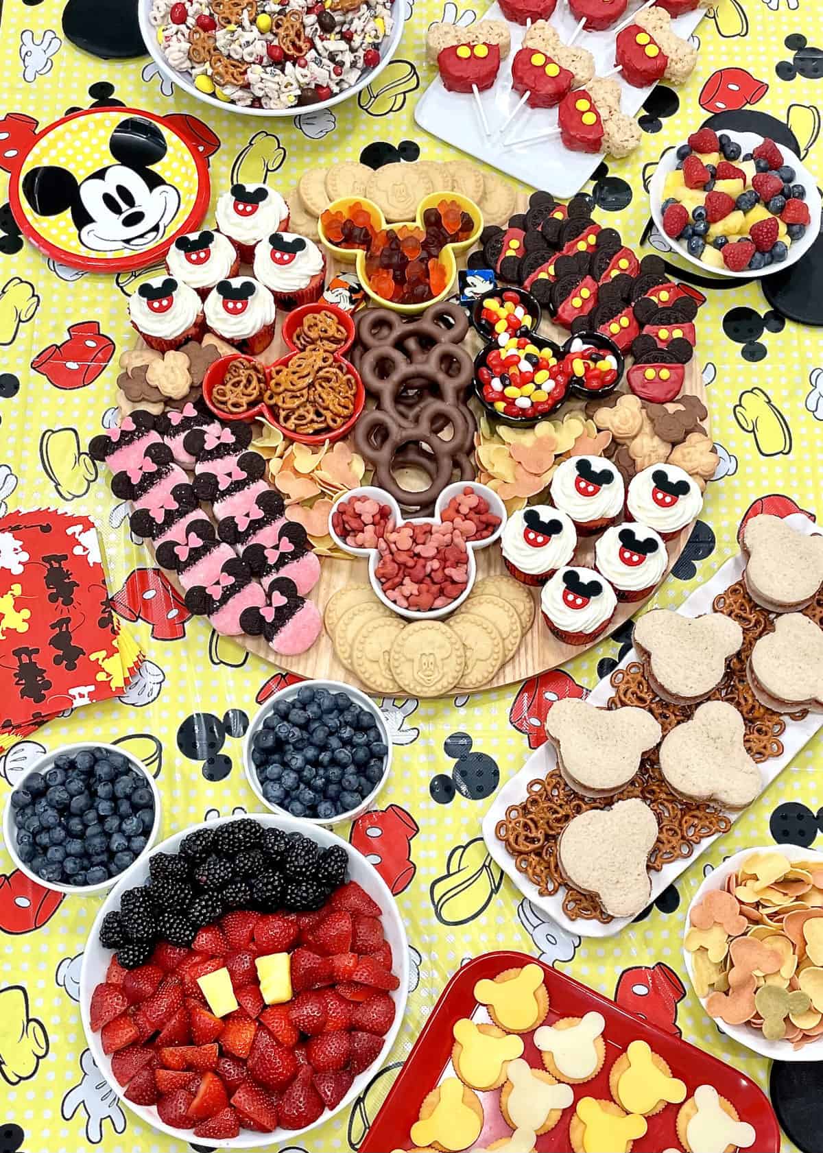 Mickey Mouse Party Spread by The BakerMama