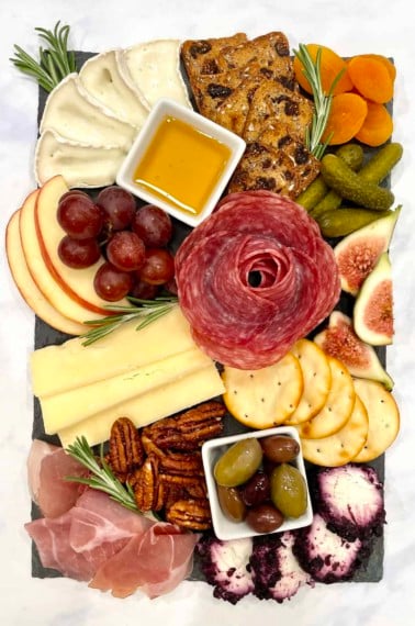 Trader Joe's Mini Cheese and Charcuterie Board by The BakerMama