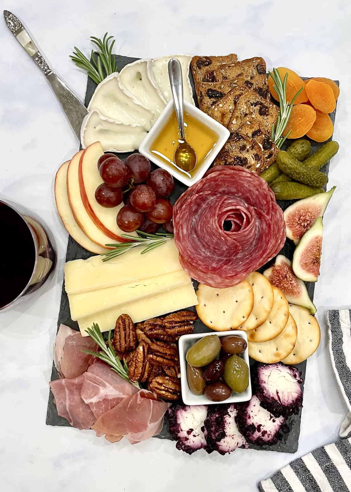 Cheese and Charcuterie Heart Box - The BakerMama