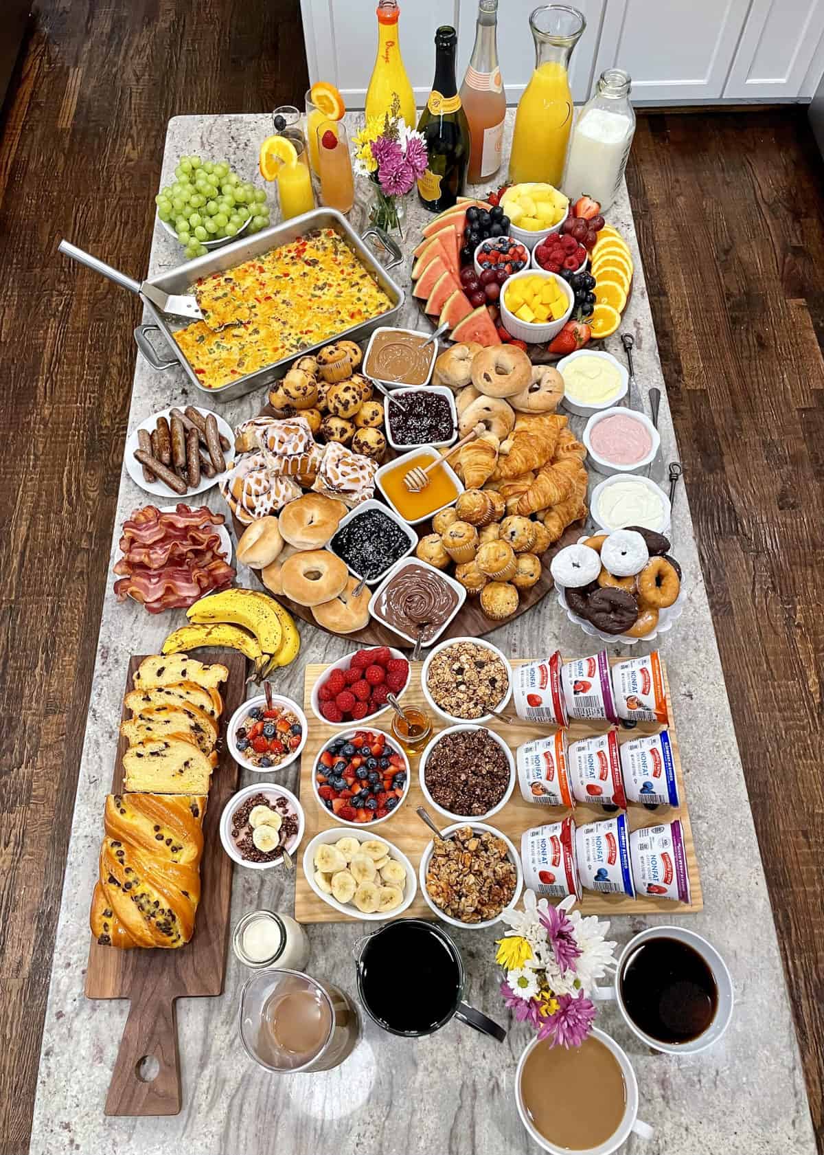 Brunch Spread with Friends - The BakerMama