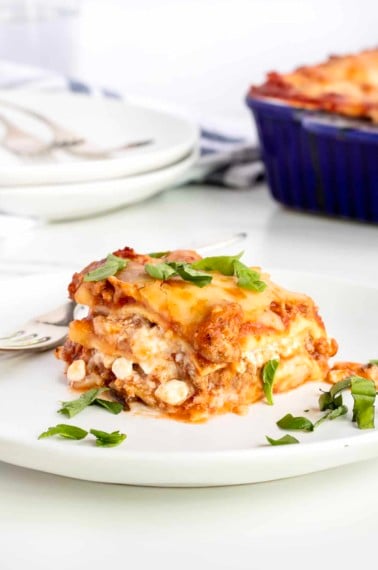 Turkey Lasagna by The BakerMama