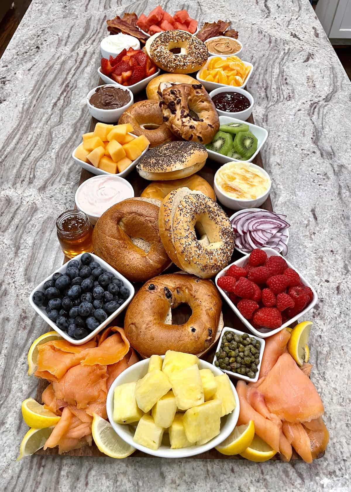 Fun Bagel Buffet for an Easy Brunch Party