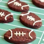 Football-Shaped Fudge Brownies by The BakerMama