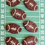 Football-Shaped Fudge Brownies by The BakerMama
