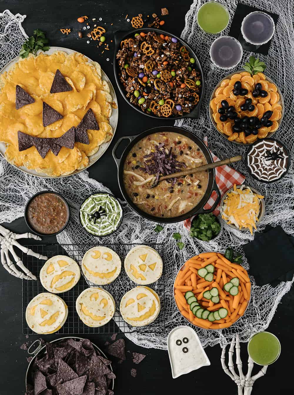 Halloween Snacks Spread by The BakerMama