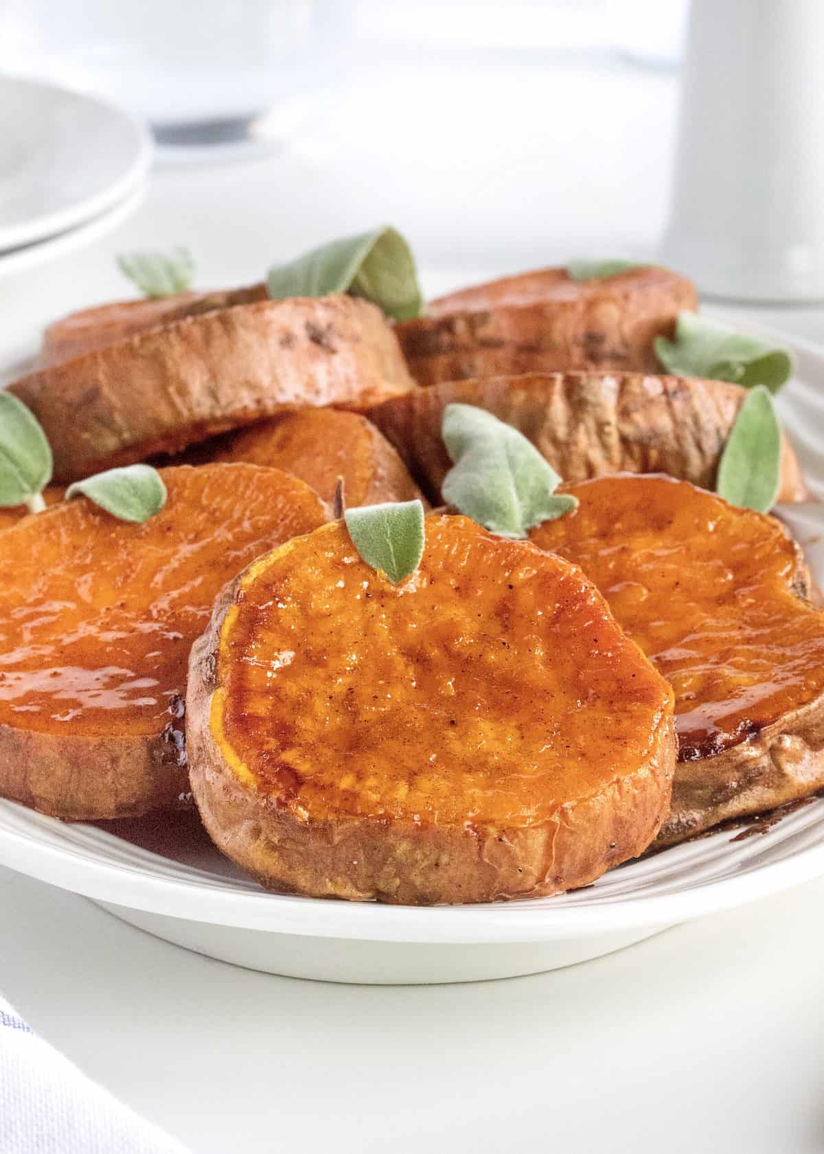 Maple Roasted Sweet Potatoes by The BakerMama