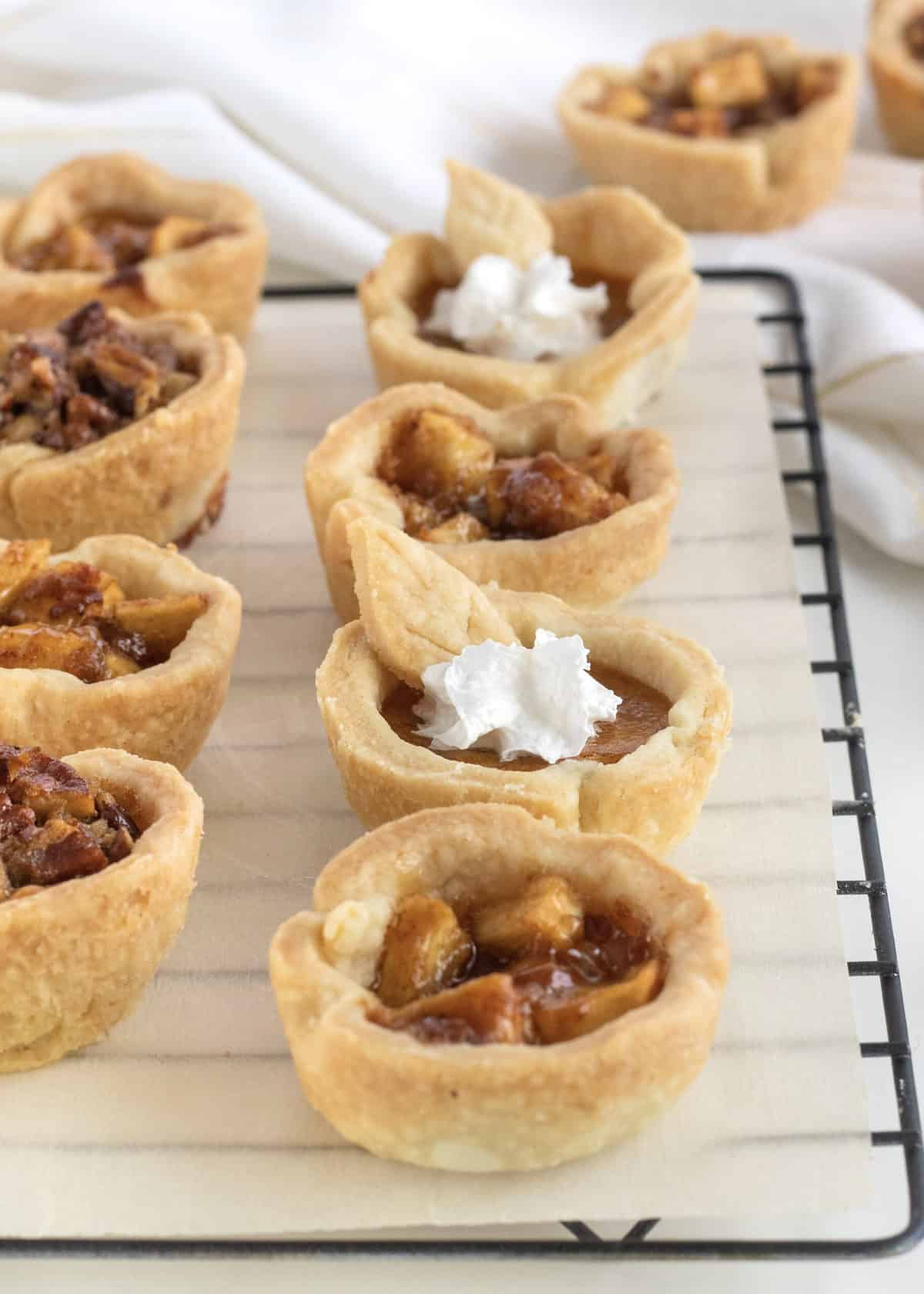One-Pan Mini Thanksgiving Pies by The BakerMama