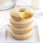 Sugar Coated Baked Donuts by The BakerMama