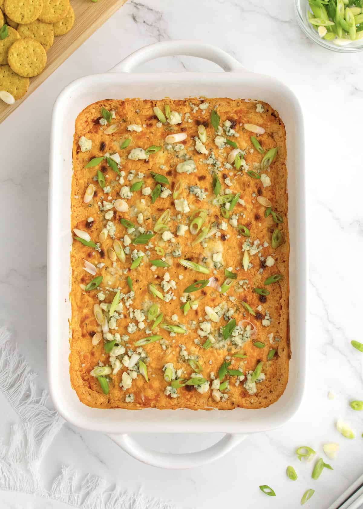 Buffalo Chicken Dip by The BakerMama