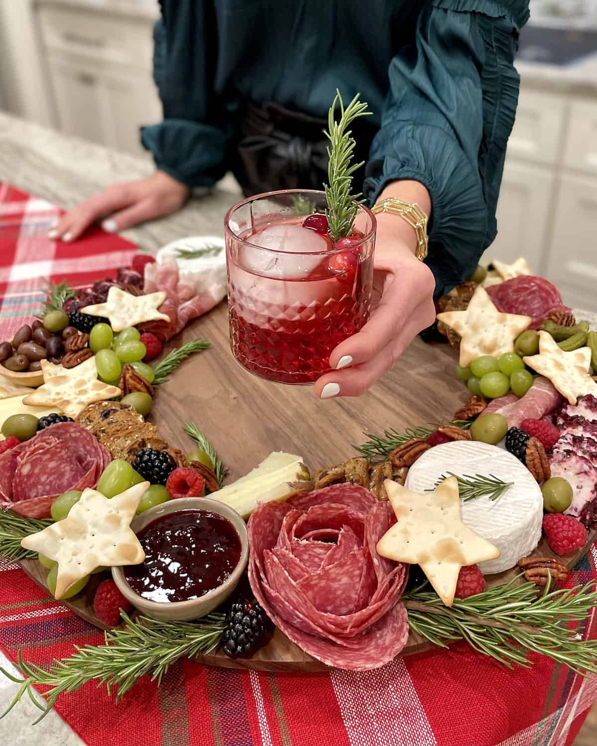 Charcuterie Wreath Board by The BakerMama