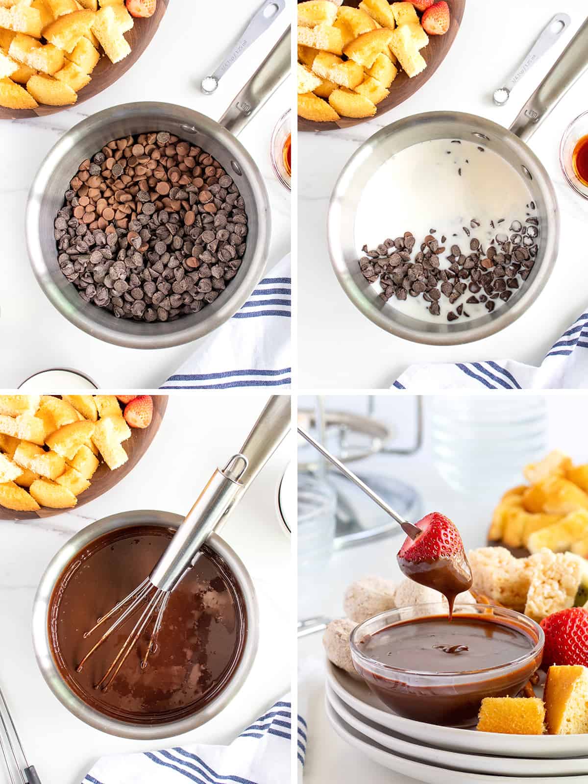 Chocolate Fondue Recipe and Dippers - Easy and Delish