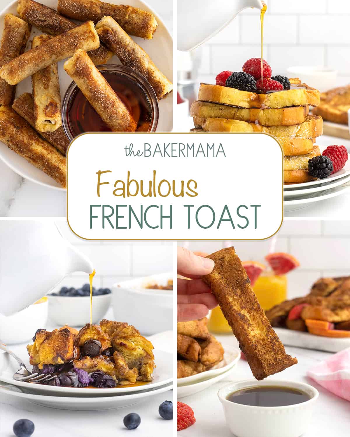 French Toast Waffle Sticks - The BakerMama