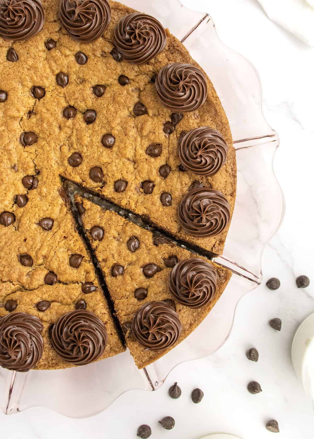 Chocolate Chip Cookie Cake by The BakerMama