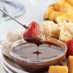 Easy Chocolate Fondue by The BakerMama