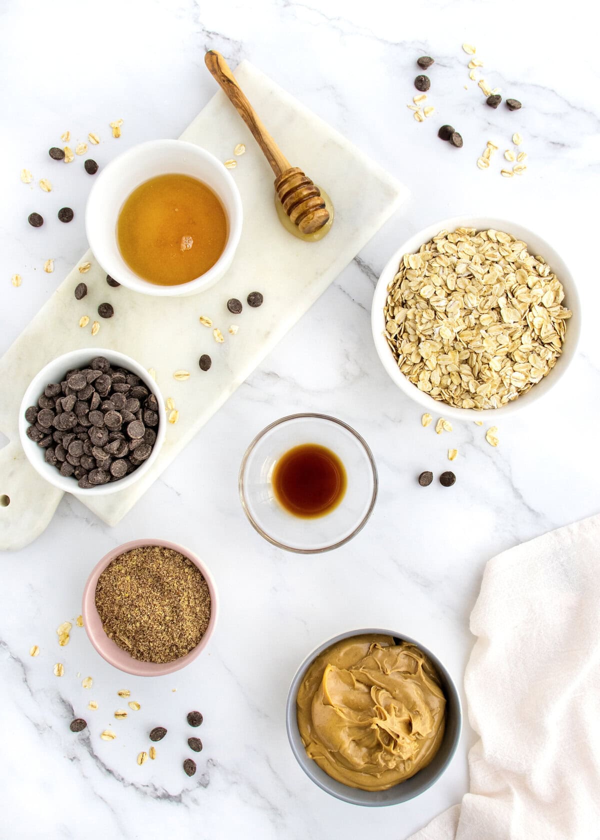 Ingredients to make No-Bake Energy Bites.