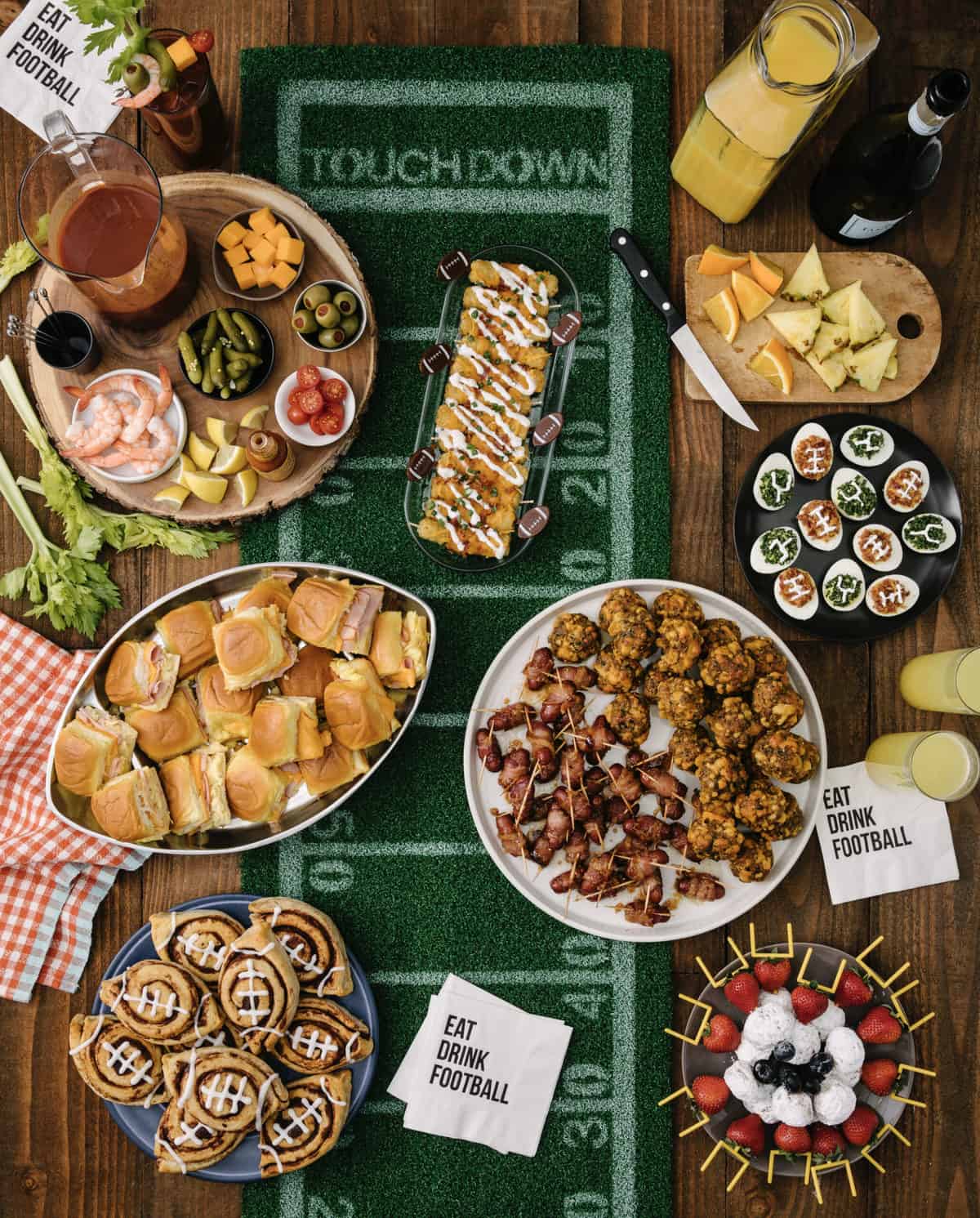 Tailgate Brunch Spread by The BakerMama
