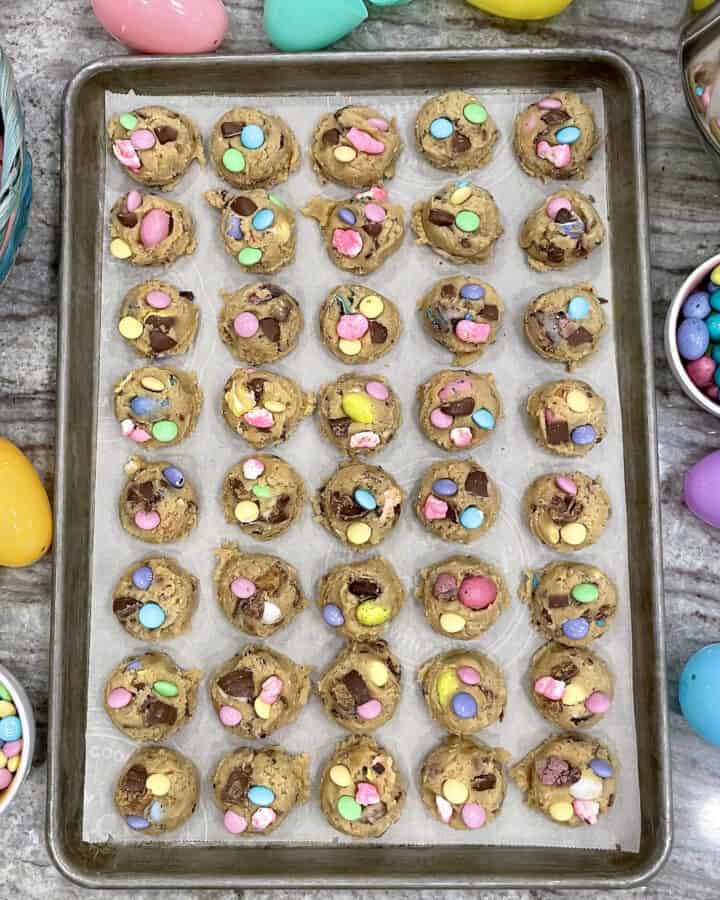 Leftover Easter Candy Cookie Dough by The BakerMama