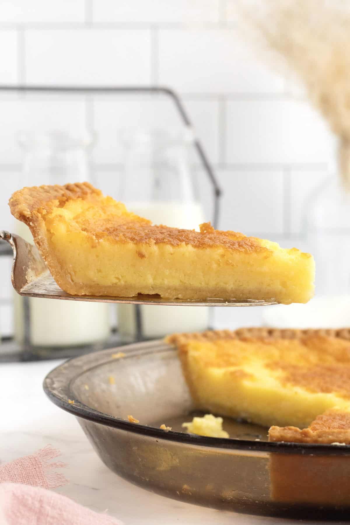 Buttermilk Pie by The BakerMama