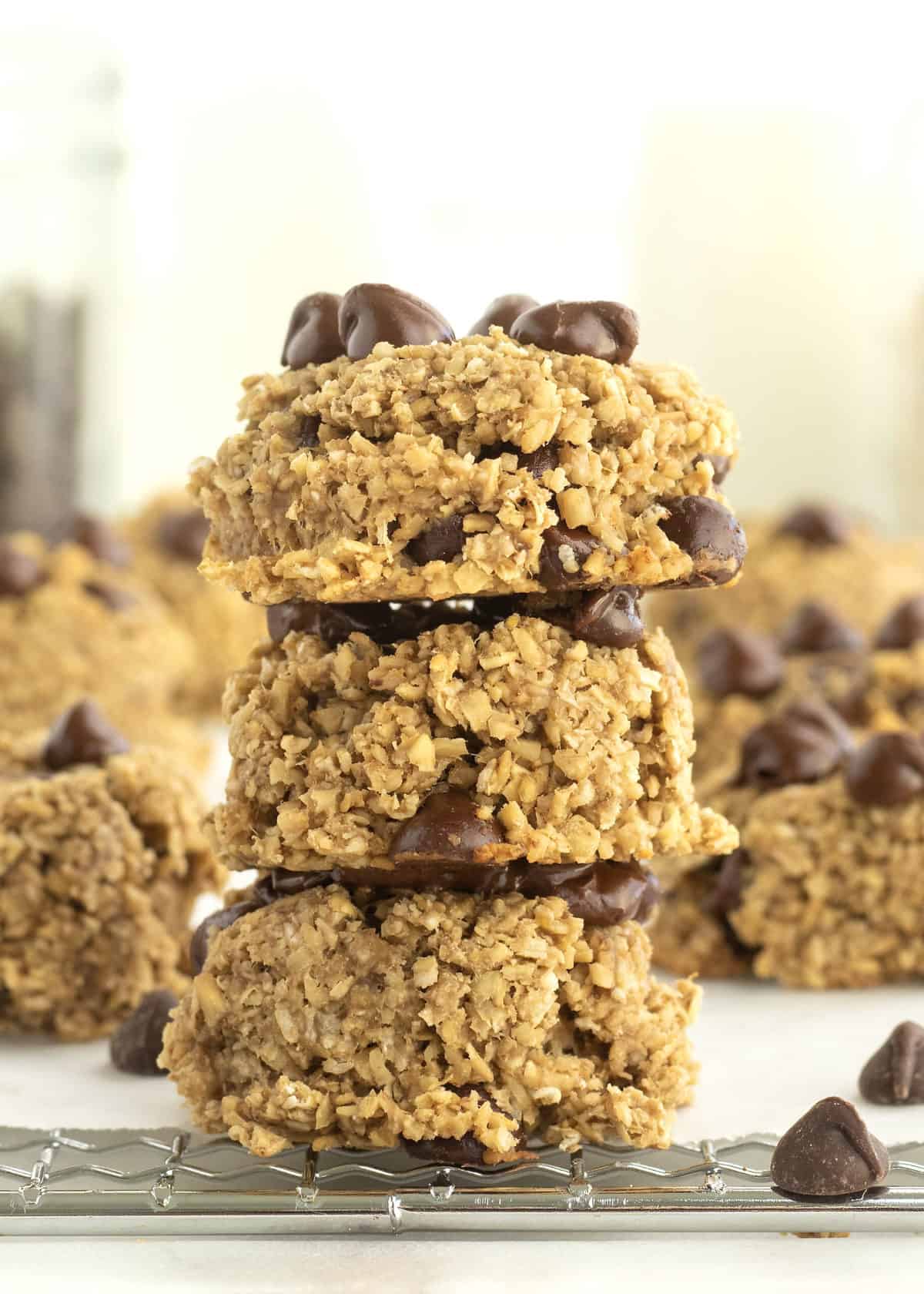 4-Ingredient Steel Cut Oat Cookies - The BakerMama