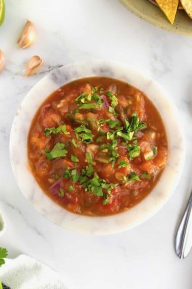 Roasted Tomato Salsa by The BakerMama