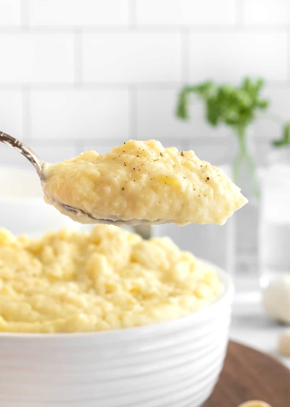 Creamy Mashed Potatoes by The BakerMama