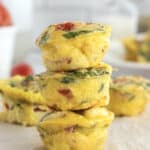 Bacon Spinach and Tomato Egg Bites by The BakerMama