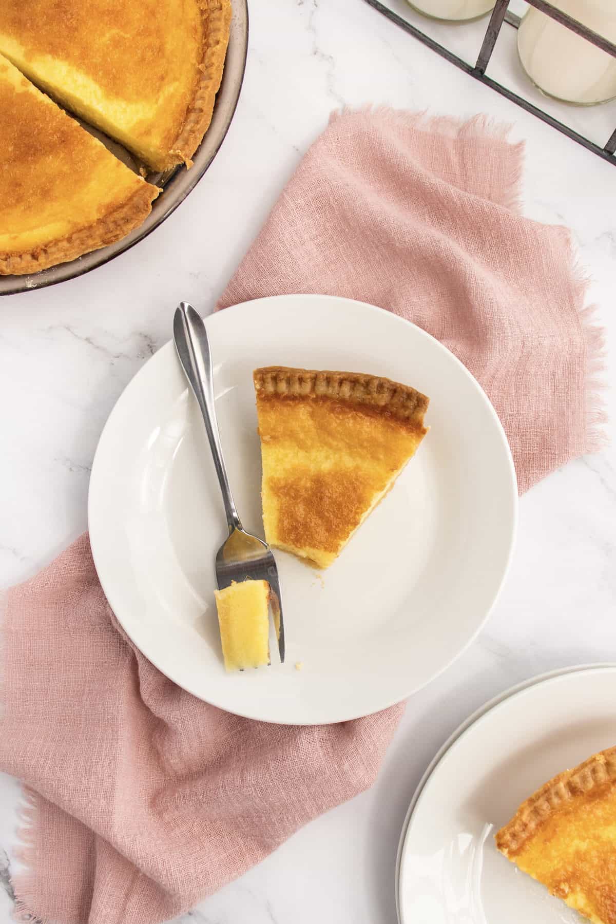 Buttermilk Pie by The BakerMama