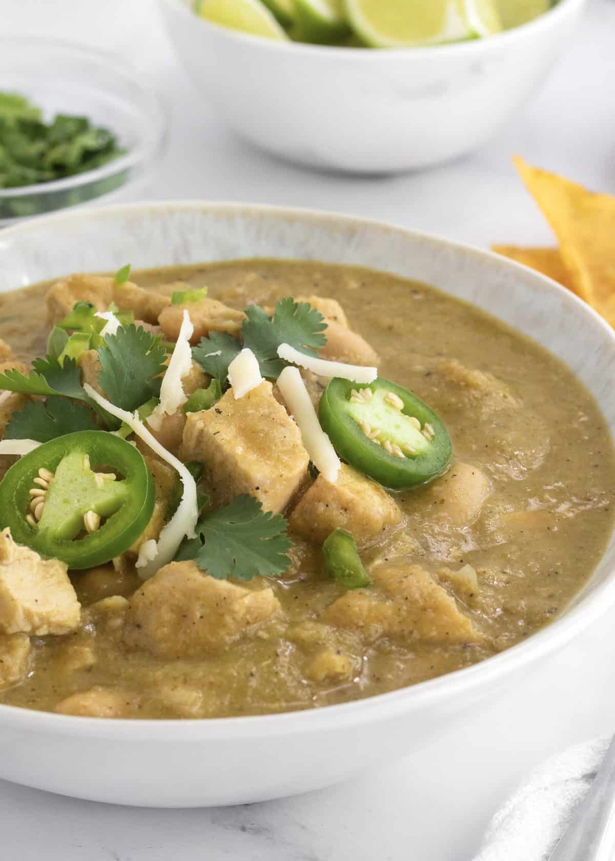 Green Chicken Chili by The BakerMama