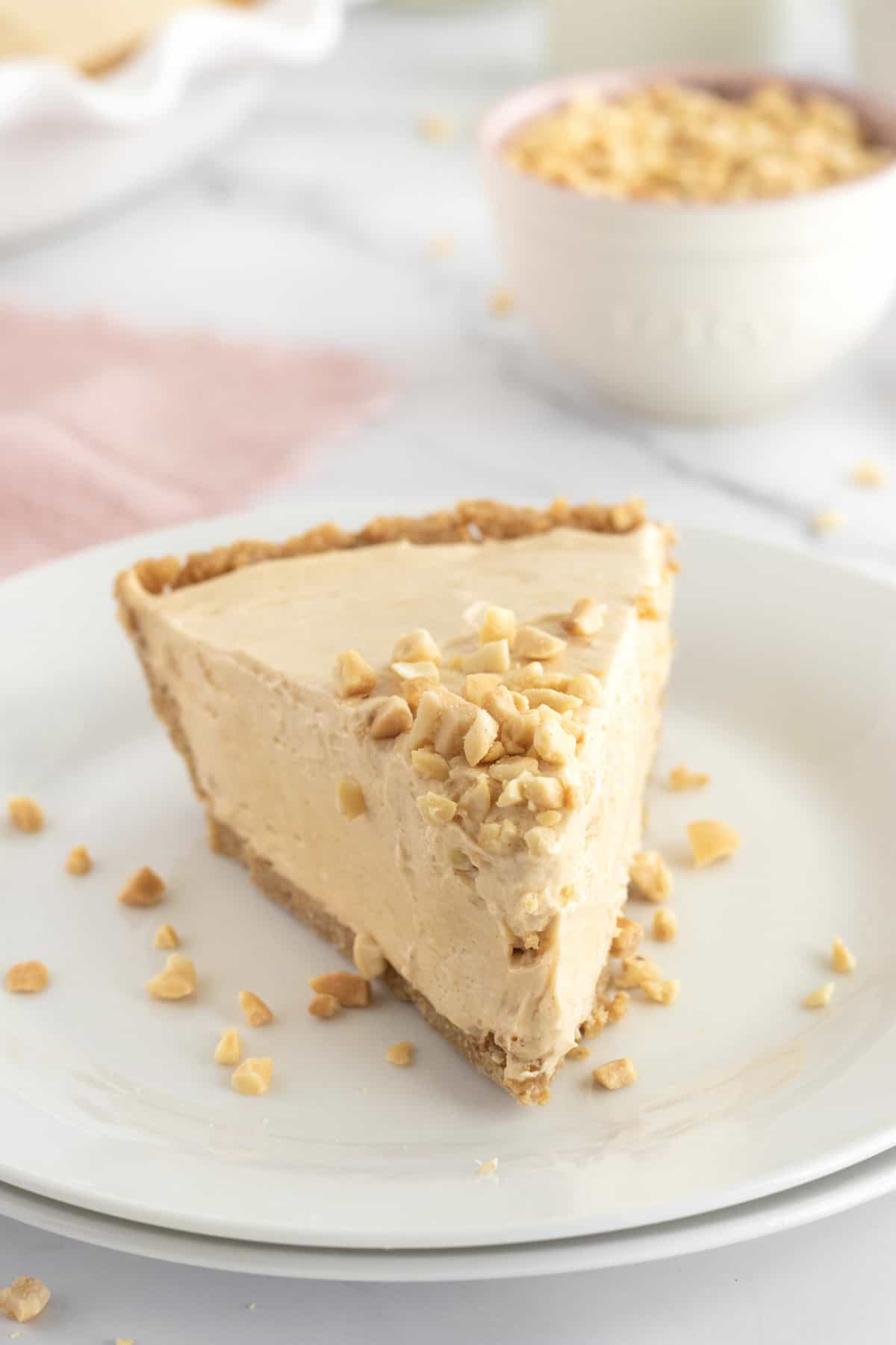 No-Bake Peanut Butter Pie by The BakerMama