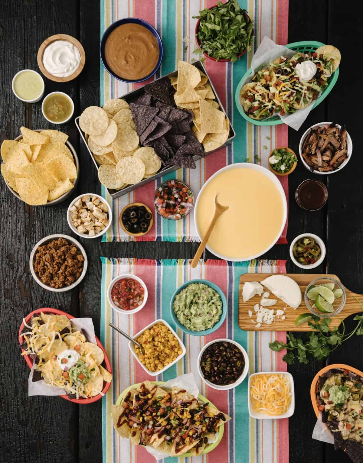 Top Your Own Nachos Spread by The BakerMama