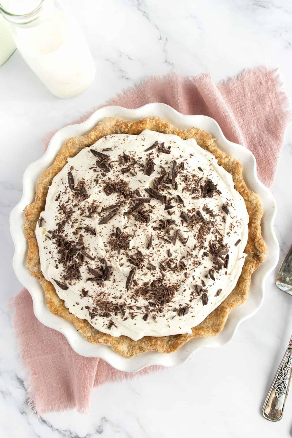 Chocolate Cream Pie by The BakerMama