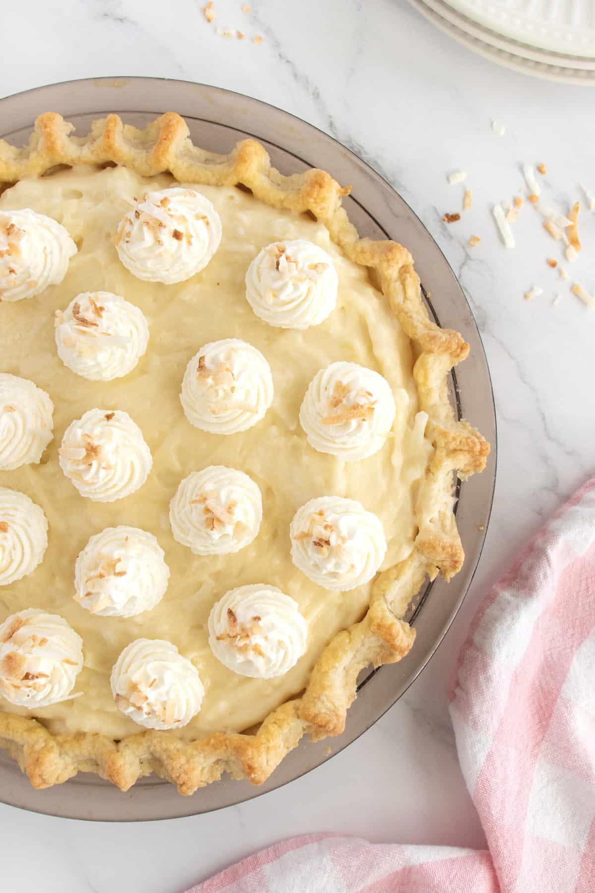 Coconut Cream Pie by The BakerMama