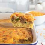 Sausage Egg Casserole by The BakerMama